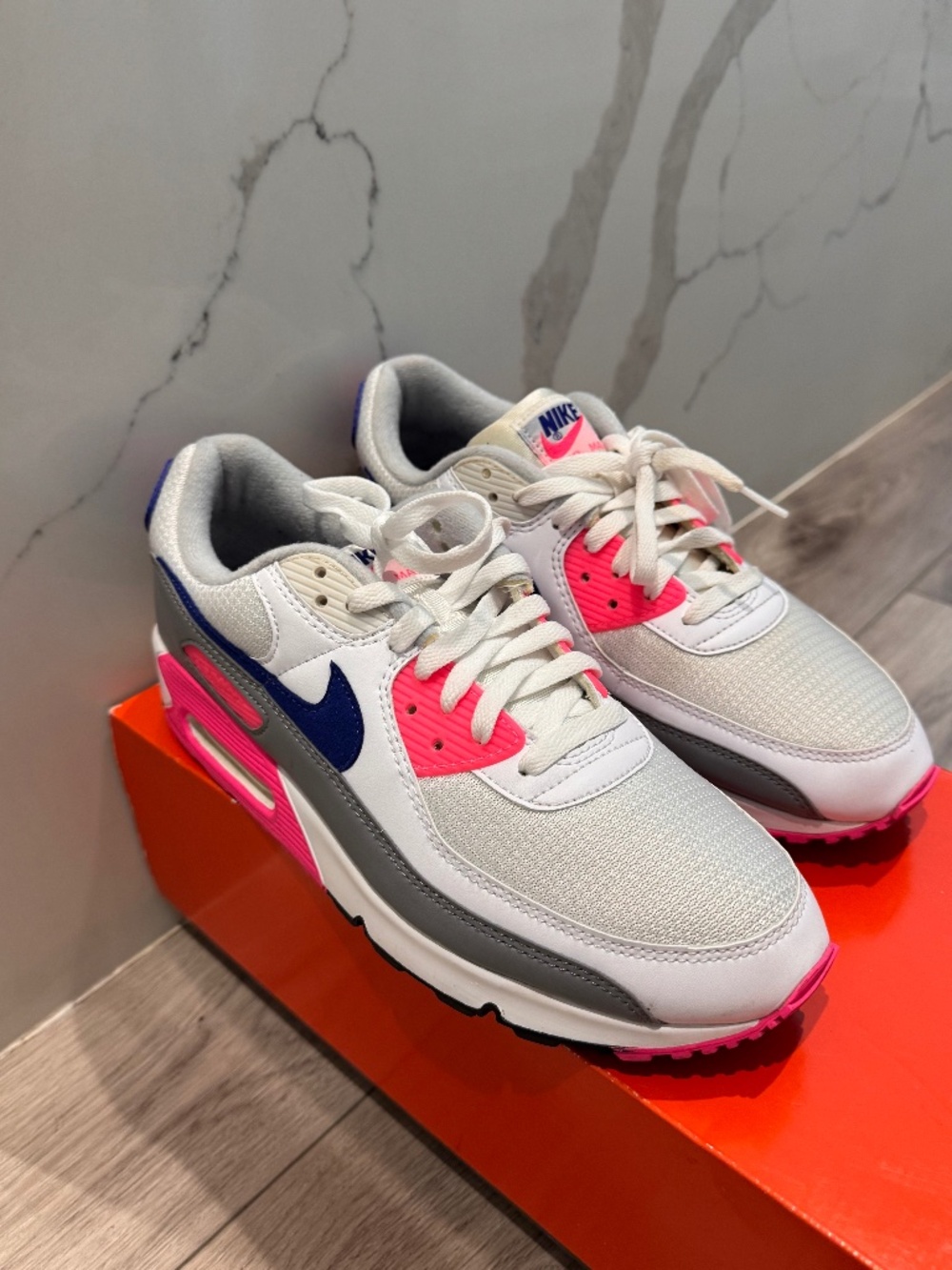 Nike Air Max 90 “Concord / Pink Blast” sneakers